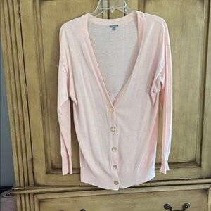 Charlotte Russe Light Pink Cardigan Sweater